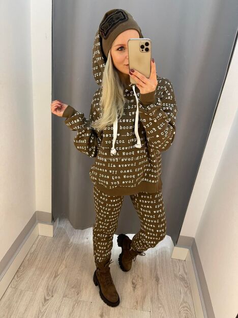 BY O LA LA ! KOMPLET DRESOWY LITERKI CZEKOLADA