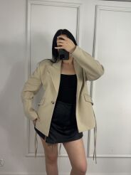 LA MILLA MARYNARKA PREMIUM ZE SZNUROWANYM TYŁEM SERENA BEŻ