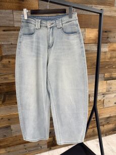 BY O LA LA! SPODNIE JEANSY BALLOON ELSA JASNONIEBIESKIE