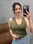 ROYAL CLUB TOP V-NECK Z LOGIEM KHAKI - 2