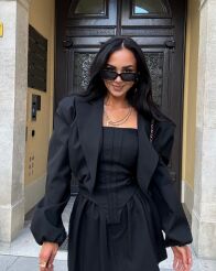 LA MILLA KRÓTKA MARYNARKA CHMURKA CZARNA