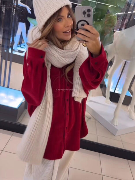 EMO KOMPLET ZIMOWY CZAPKA + SZAL JASNY BEŻ