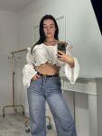 LA MILLA AŻUROWA  BLUZKA HISZPANKA ECRU ŚMIETANA - 4