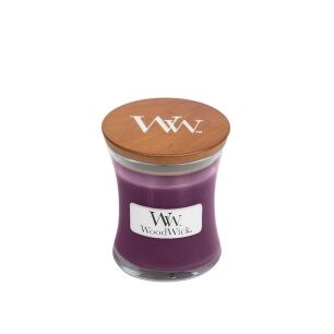 WoodWick - Spiced Blackberry - mała świeca zapachowa z drewnianym knotem