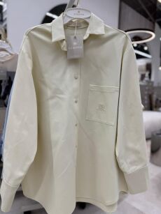 SEMPRE JEANSOWA KOSZULA OVERSIZE MARCEPAN