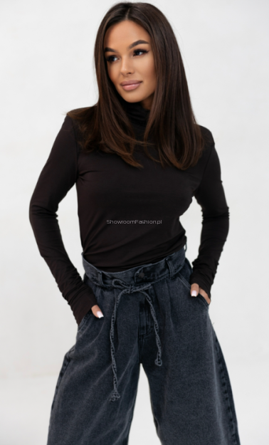 SEMPRE BLUZKA Z GOLFEM CZEKOLADA