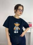BY O LA LA! BLUZKA T-SHIRT TEDDY GRANAT - 2