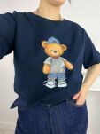 BY O LA LA! BLUZKA T-SHIRT TEDDY GRANAT - 3