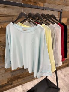 BY O LA LA! BLUZKA NIETOPERZ EMILY CZERWONA