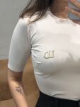 LADY DRAMA T-SHIRT CLASSIC Z LOGIEM PUDER - 4
