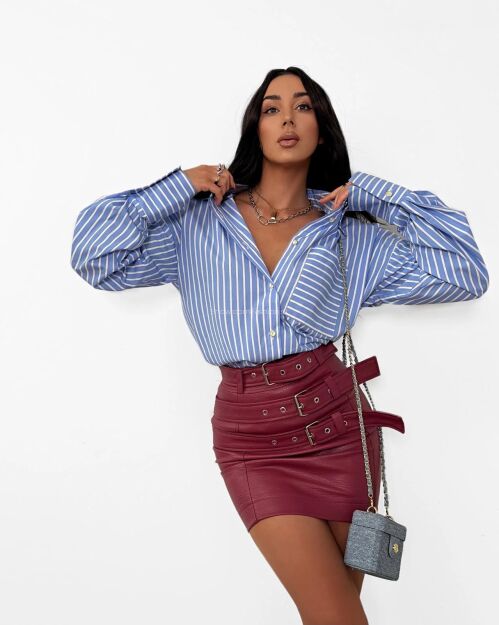 LA MILLA KOSZULA W PASY AURORA NIEBIESKA