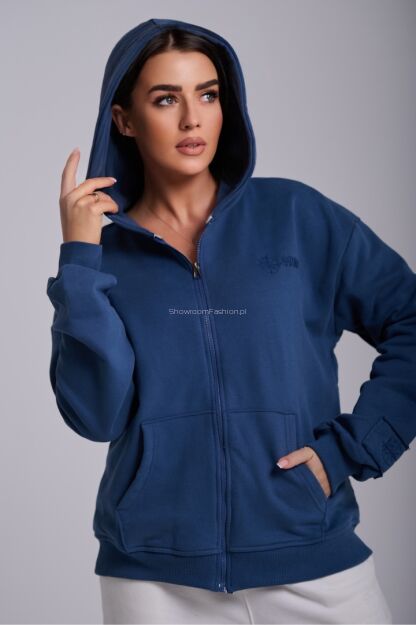 NATURAL SIDE BLUZA ROZPINANA GRANAT