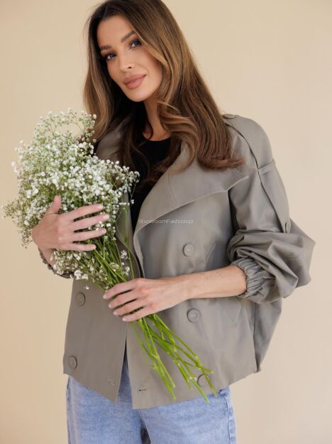 BY O LA LA! KURTKA MILITARY VIBE BRUDNY BEŻ