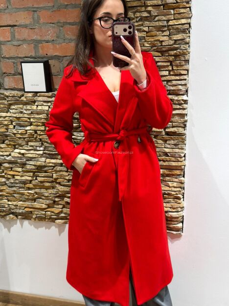 INSTA PŁASZCZ HOT RED ITALIA