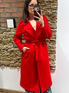 INSTA PŁASZCZ HOT RED ITALIA