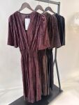 BY O LA LA! KOPERTOWA SUKIENKA MAXI WYSZYWANA BORDO (BLACK CHERRY) - 3