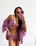 LA MILLA BIKINI KOSTIUM KĄPIELOWY PRINT LOGO RÓŻ - 7