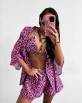 LA MILLA BIKINI KOSTIUM KĄPIELOWY PRINT LOGO RÓŻ - 6