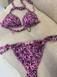 LA MILLA BIKINI KOSTIUM KĄPIELOWY PRINT LOGO RÓŻ - 8
