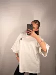 LA MILLA BLUZKA T-SHIRT TRÓJKĄTNE LOGO BIAŁY - 3