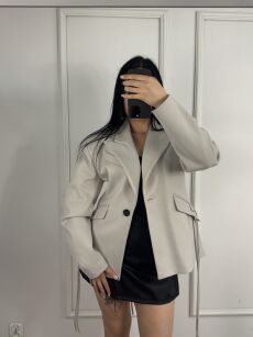 LA MILLA MARYNARKA PREMIUM ZE SZNUROWANYM TYŁEM SZARA