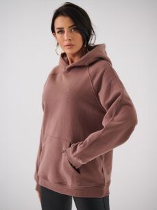 NATURAL SIDE BLUZA Z KAPTUREM BASIC LOGO BRĄZ