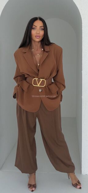 LADY DRAMA SPODNIE ZARI TOBACCO