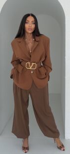 LADY DRAMA SPODNIE ZARI TOBACCO