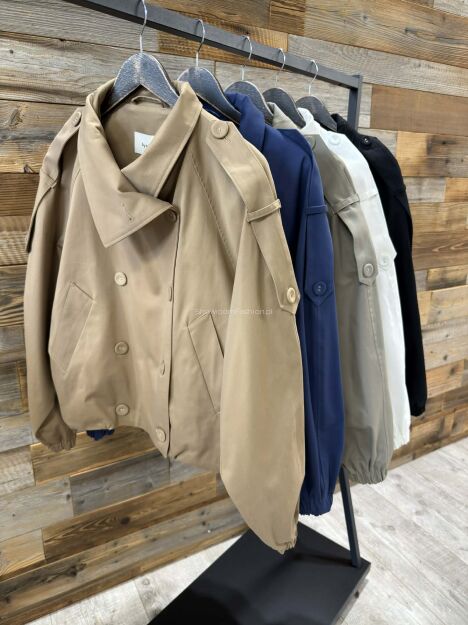 BY O LA LA! KURTKA MILITARY VIBE KARMEL