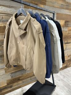 BY O LA LA! KURTKA MILITARY VIBE KARMEL