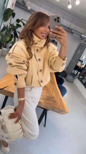 EMO KRÓTKI TRENCZ ZE STÓJKĄ MANGO