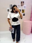 LA MILLA BAWEŁNIANY T-SHIRT OVERSIZE BIAŁY - 2