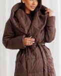 BY O LA LA! PIKOWANY PŁASZCZ KOŁDRA CZEKOLADA (CHOCOMUS) - 2