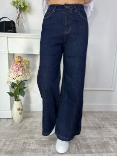 VERONA SPODNIE WIDE LEG CIEMNY JEANS