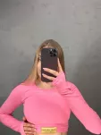 LADY DRAMA CROP TOP RÓŻ - 3