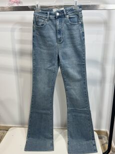 BY O LA LA...! SPODNIE JEANSY DZWONY GRETA NIEBIESKIE