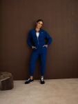 BY O LA LA! BLUZA BOMBERKA Z SUWAKIEM GRANAT (NAVY) - 2