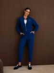 BY O LA LA! BLUZA BOMBERKA Z SUWAKIEM GRANAT (NAVY) - 3