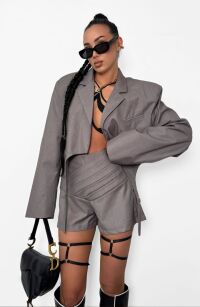 LA MILLA MARYNARKA Z PASKAMI TAUPE (SZAROŚĆ/BRĄZ)