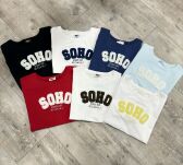 BY O LA LA! BLUZKA T-SHIRT SOHO CZERWONY - 2