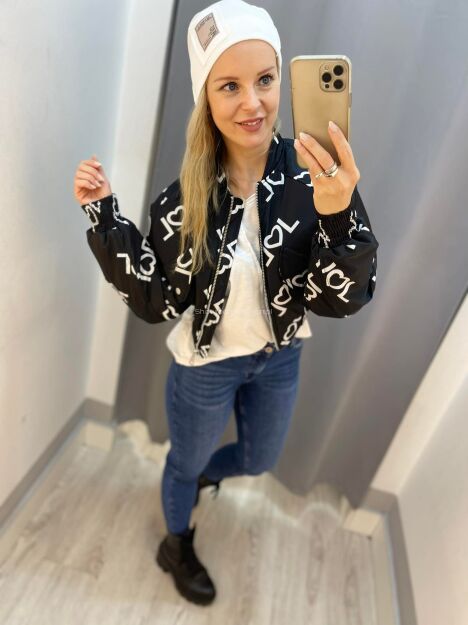 BY O LA LA! KURTKA BOMBERKA LOL CZARNA