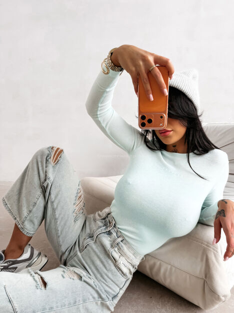 OLAVOGA BLUZKA BASIC MIRIAM MIĘTA