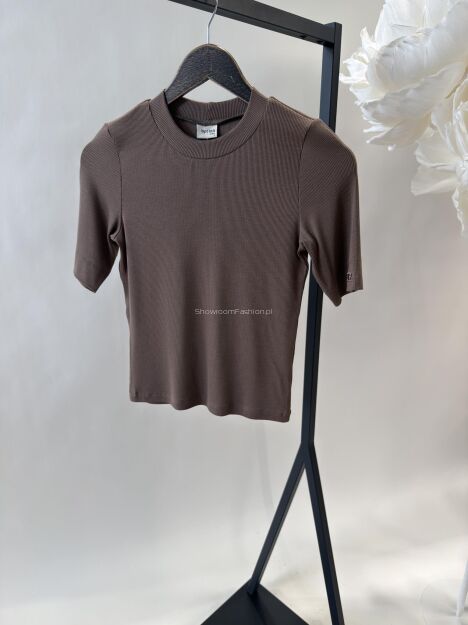 BY O LA LA! PRĄŻKOWANA BLUZKA Z HAFTEM 