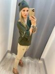 BY O LA LA...! PRĄŻKOWANA CZAPKA Z NASZYWKĄ KHAKI - 3