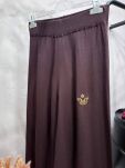 ROYAL CLUB DZIANINOWE SPODNIE SINDBAD LOGO MAROON (BRĄZ) - 2
