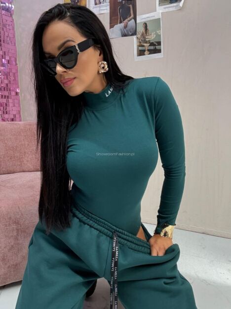 LA MILLA BODY Z GOLFEM HAFTOWANE LOGO ZIELONE