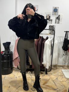 EMO LEGGINSY NARCIARKI KHAKI