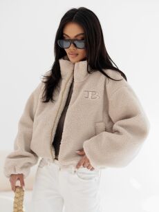 BY O LA LA!  BLUZA POLAR BEŻ