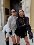 LA MILLA BLUZA KORONKOWA Z PÓŁGOLFEM CZARNA - 4