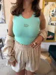 LADY DRAMA TOP BOKSERKA LOGOWANA CLASSIC ACQUA AZZURRO - 2